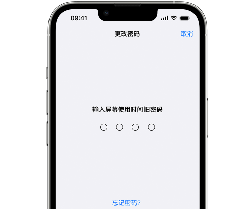 孝感iPhone屏幕维修分享iPhone屏幕使用时间密码忘记了怎么办 