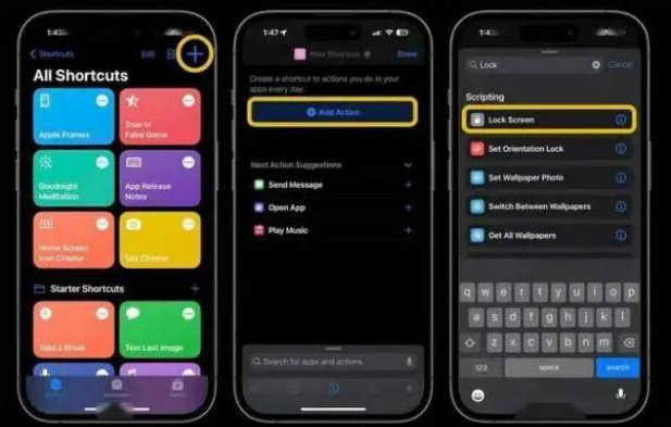 孝感苹果14锁屏维修店分享iPhone14升级iOS16.4后如何创建锁屏快捷方式 