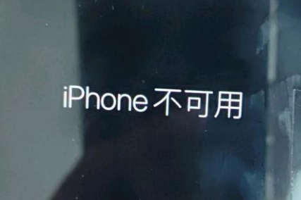 孝感苹果服务网点分享锁屏界面显示“iPhone 不可用”如何解决 